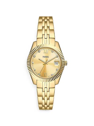 Fossil Scarlette 33mm Watch In Gold