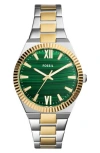 Fossil Women's Scarlette Three-hand Two-tone Stainless Steel Watch 38mm In Multi