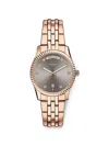 Fossil Scarlette Fluted-bezel 34mm Watch In Gold