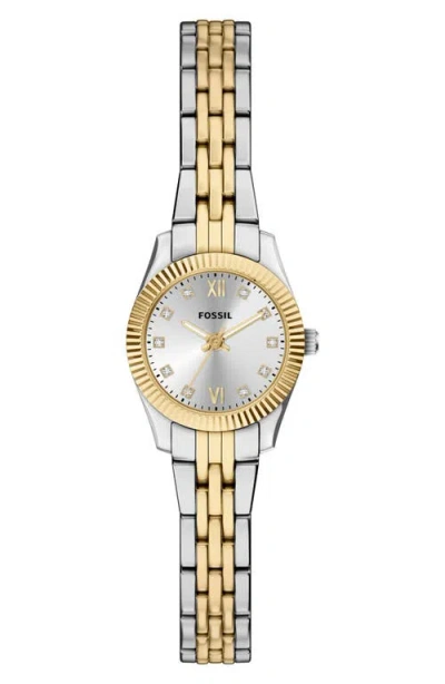 Fossil Scarlette Mini Bracelet Watch, 20mm In Gold