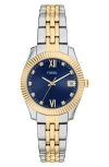 Fossil Scarlette Watch, 32mm In Gold