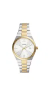 Fossil Scarlette Two-tone Ladies Watch In Metallic