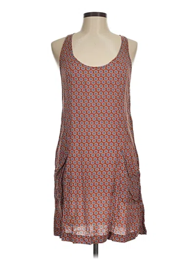 Pre-owned Fossil Sleeveless Top Orange Scoop Neck Tops