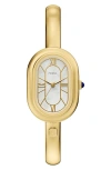 Fossil Sloan Three-hand Gold-tone Stainless Steel Bangle Watch, 25mm X 36mm In Gold