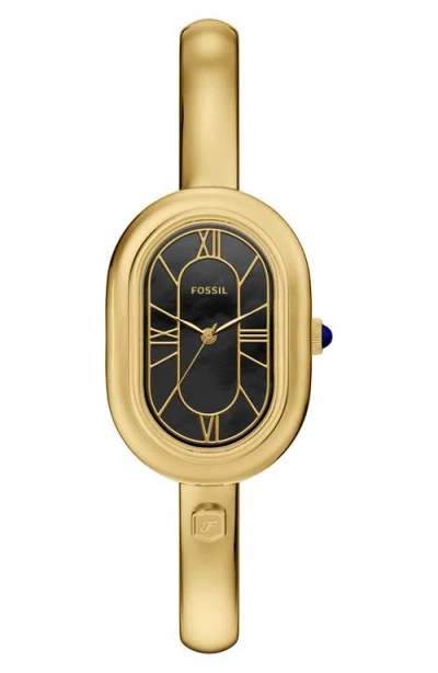 Fossil Sloan Oval 25mm Watch In Gold