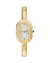Fossil Sloan Three-hand Gold-tone Stainless Steel Bangle Watch, 25mm X 36mm In Multi