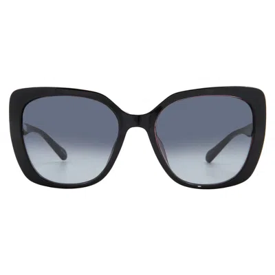 Fossil Smoke Gradient Butterfly Ladies Sunglasses Fos3143s 0807/9o 55 In Black