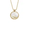 Fossil Special Edition Gold-tone Stainless Steel Pendant Necklace In Gold