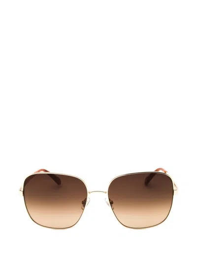 Fossil Square-frame Sunglasses In Gold