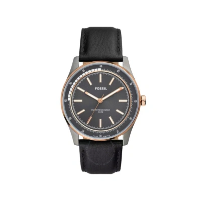 Fossil Sullivan Quartz Grey Dial Men's Watch Bq2664 In Black