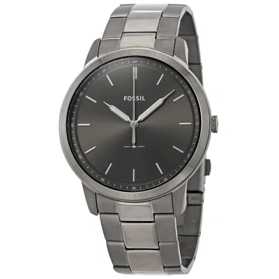 Fossil The Minimalist 3h Grey Dial Two-tone Men's Watch Fs5459 In Two Tone  / Grey