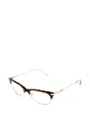 Fossil 톨토이즈셸 이펙트 캣아이 안경 In Neutral