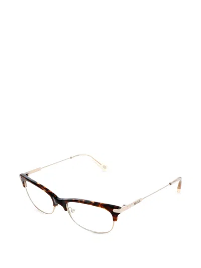 Fossil 톨토이즈셸 이펙트 캣아이 안경 In Neutral