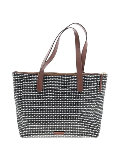 Pre-owned Fossil Tote Bag In Black