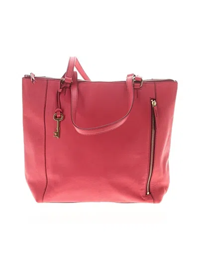 Pre-owned Fossil Tote Bag In Pink