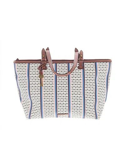 Pre-owned Fossil Tote Bag In White