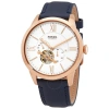FOSSIL FOSSIL TOWNSMAN AUTO CHRONOGRAPH AUTOMATIC WHITE DIAL MEN'S WATCH ME3171
