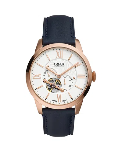 Fossil Townsman Watch, 44mm In Blue