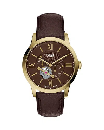 Fossil Townsman Watch, 44mm In Brown
