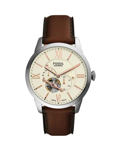 Fossil Townsman Watch, 44mm In Brown