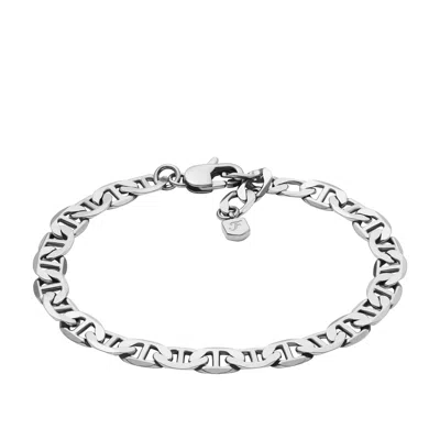 Fossil Unisex Heritage Anchor Chains Stainless Steel Chain Bracelet