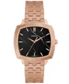 Fossil Unisex Nick Jonas X Machine Luxe Marble Rose Gold-tone Stainless Steel Watch, 37mm In Gold
