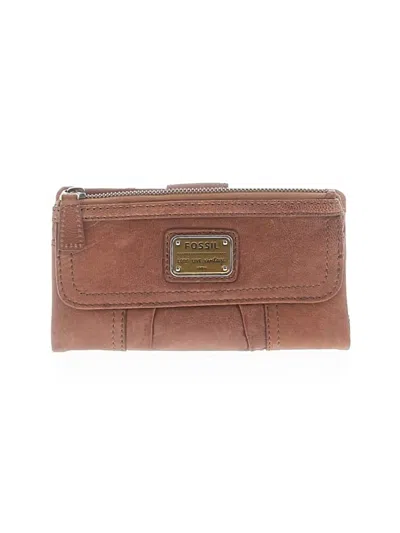 Pre-owned Fossil Wallet In Brown