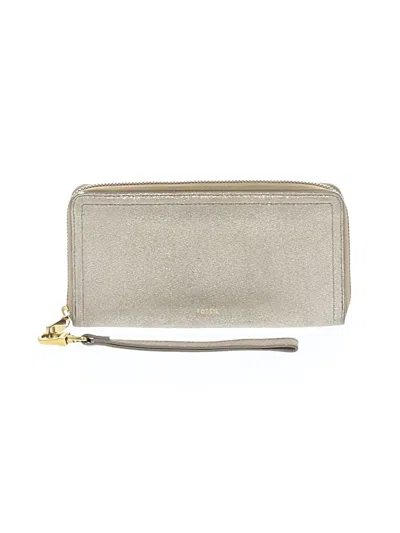 Pre-owned Fossil Wallet In Gold