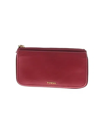 Pre-owned Fossil Wallet In Red