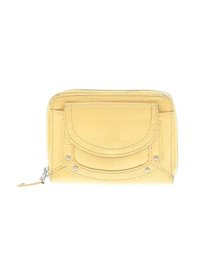 Pre-owned Fossil Wallet In Yellow