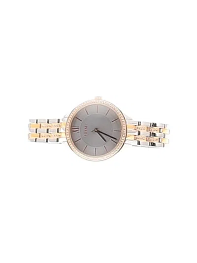 Pre-owned Fossil Watch In Silver