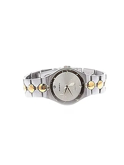 Pre-owned Fossil Watch In Silver