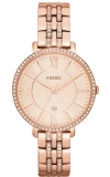 Fossil Women's Jacqueline Rose Gold-tone Stainless Steel Bracelet Watch 36mm Es3546