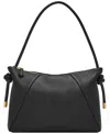 Fossil Willa Leather Medium Shoulder Bag In Black
