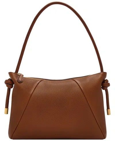 Fossil Willa Leather Medium Shoulder Bag In Medium Brown