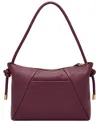 Fossil Willa Leather Medium Shoulder Bag In Red