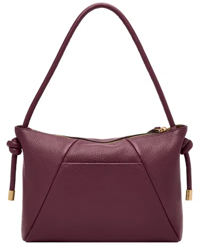 Fossil Willa Leather Medium Shoulder Bag In Red