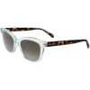 Fossil Women's 51 Mm Brown Sunglasses In Green