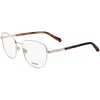 Fossil Women's 51 Mm Eyeglasses In Metallic