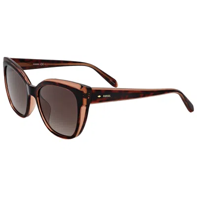 Fossil Women's 52 Mm Brown Sunglasses