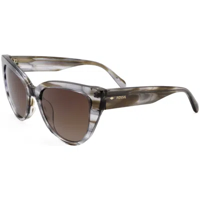 Fossil Women's 52 Mm Brown Sunglasses