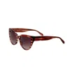 Fossil Women's 52mm Red Sunglasses In Brown