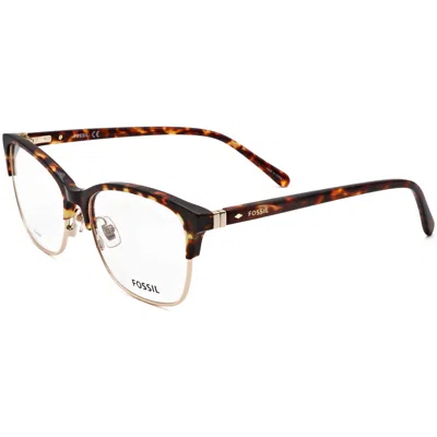 Fossil Women's 53mm Havana Opticals In Brown