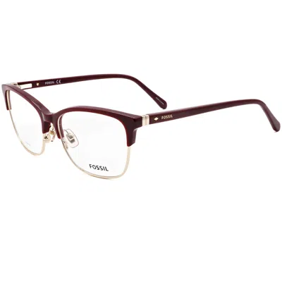 Fossil Women's 53mm Raspberry Opticals In Brown
