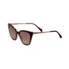 Fossil Women's 54mm Red Sunglasses In Brown