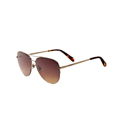 Fossil Women's 58mm Gold Sunglasses