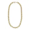 Fossil Women's Archival Bold Links Gold-tone Stainless Steel Chain Necklace In Gold