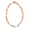Fossil Women's Archival Core Essentials Rose Gold-tone Brass Chain Necklace In Gold