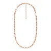 Fossil Women's Archival Core Essentials Rose Gold-tone Stainless Steel Chain Necklace In Gold