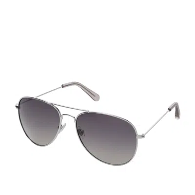 Fossil Women's Aviator Sunglasses In Silver